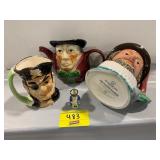 GROUP OF TOBY JUGS OF ALL KINDS - SOME MARKED BUT