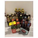 5 CARRIERS OF BARWARE & SODA BOTTLES