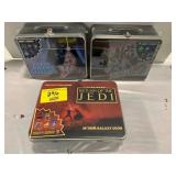 3 SEALED METAL STAR WARS LUNCHBOXES