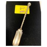VERY CHUNKY STERLING MARKED SPIRAL TWIST HANDLE