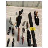 GROUP OF KNIVES OF ALL KINDS