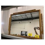 CARVED WOOD ORNATE FRAME WALL MIRROR