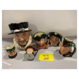 GROUP OF ROYAL DOULTON TOBY JUGS
