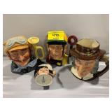 GROUP OF ROYAL DOULTON TOBY JUGS