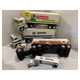 4 NYLINT/ERTL METAL SEMI ADVERTISING TRUCKS