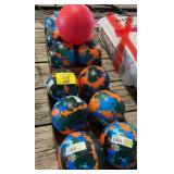 2 FLATS OF KIDS TOY BALLS