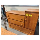 3-DRAWER WOODEN STORAGE CABINET