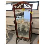 METAL & WOOD 66' TALL MIRROR
