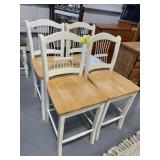 SET OF 4 HIGH-TOP STOOLS                   (BY