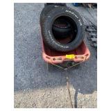 RADIO FLYER PLASTIC WAGON, 2 RADIAL TA TIRES