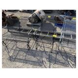 OUTDOOR METAL GLIDER & PAIR OF BOUNDER CHAIRS