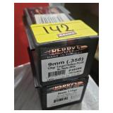 (2) BOXES OF BERRY'S 9MM BULLET COMPONENTS