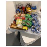 PAINTER & FROG TAPE ROLLS, PLASTIC ORGANIZER,