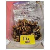 (1) TOTE OF BRASS CASINGS...MOSTLY 45ACP