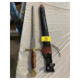 PAKISTAN MARKED SWORD W/ SHEATH
