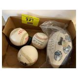 COMMEMORATIVE BASEBALLS & FOOTBALL