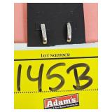 PLATINUM DIAMOND HOOPS WITH 14KT BACKS...VERIFIED