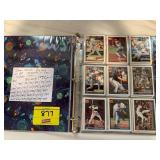BINDER W/ 1991 TOPPS SPECIAL PLAYER BASEBALL