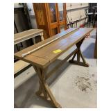 52' LONG TABLE, METAL ROD PIECE