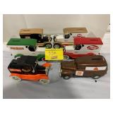 GROUP OF DIECAST ADVERTISING TRUCK BANKS OF ALL