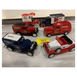 GROUP OF DIECAST ADVERTISING TRUCK BANKS OF ALL