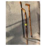 3 WOOD CANES