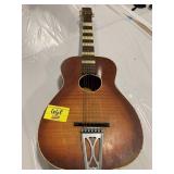 UNMARKED WOODEN GUITAR