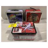 3 METAL LUNCHBOXES W/ NO THERMOS
