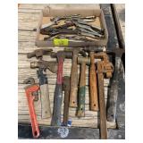 HAMMERS, ADJUSTABLE WRENCHES OF ALL KINDS, ETC