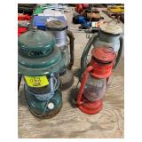 3 BARN LANTERNS, COLEMAN LANTERN
