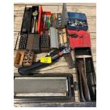 LETTER BLOCK PUNCHES, SOCKETS, HATCHET,
