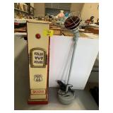 HUBBELL RED LIGHT PEDESTAL LAMP, GAS STATION