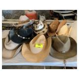 LARGE GROUP OF COWBOY & COWGIRL HATS OF ALL KINDS