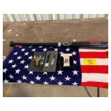 RYAN LUDWICK RAWLINGS BAT, TRUMP LIGHTER,