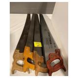 GROUP OF HAND SAWS