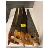 GROUP OF HAND SAWS