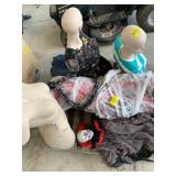 PALLET OF MANNEQUINS & HALLOWEEN Dï¿½COR