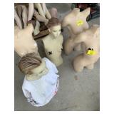 GROUP OF MANNEQUIN TORSOS & BUSTS