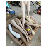 PALLET OF MANNEQUIN LEGS & PARTS