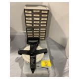 2 PARTS ORGANIZERS W/ CONTENTS, PLASTIC CASE,