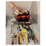 CRAFTSMAN TOOLBAG W/ HAND TOOLS & SHARPIES OF ALL
