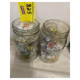 2 JARS OF GAMING DICE