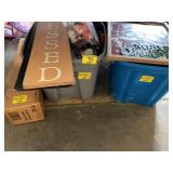 2 TOTES W/ HOLIDAY Dï¿½COR OF ALL KINDS, WESLEY
