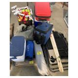 COOLERS OF ALL KINDS, LAWN CHAIRS, LAWN GAME,