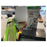 FAUCET, SPRAYER, TENNIS RACKETS, VOLLEYBALL SET