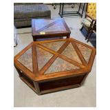 STONE TILE COFFEE TABLE & END TABLE