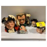 GROUP OF ROYAL DOULTON TOBY JUGS