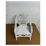 Wicker doll chair