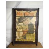Mae West Wooden Promotional Sign