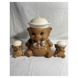 Twin Winton Elepharnt Cookie Jar with Salt and Pep